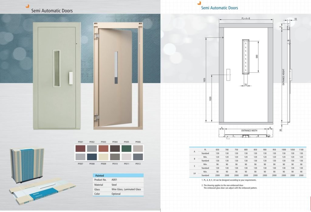 Semi-Automatic Door — Specifications